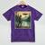 Bigfoot Sasquatch Alien Spaceship UFO Introvert Bruh Mineral Wash Tshirts Mineral Purple