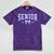 Blue Bow Coquette Floral Senior 2026 Graduation Class Mineral Wash Tshirts Mineral Purple