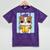 Bulldog Anime Pup Graduation Mineral Wash Tshirts Mineral Purple