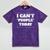 I Can't People Today Anti-Social Introvert Mineral Wash Tshirts Mineral Purple