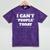 I Can't People Today Anti-Social Introvert Mineral Wash Tshirts Mineral Purple