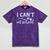 I Can't In Vet School Student Veterinarian Graduation Tech Mineral Wash Tshirts Mineral Purple