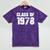 Class Of 1978 High School College Graduation Reunion Mineral Wash Tshirts Mineral Purple