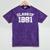 Class Of 1981 School Tee Shirt Graduation Class Party Mineral Wash Tshirts Mineral Purple