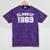 Class Of 1989 89 School Tee Shirt Graduation Class Party Mineral Wash Tshirts Mineral Purple