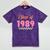 Class Of 1989 School Graduation Meetup Reunion Mineral Wash Tshirts Mineral Purple