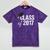 Class Of 2017 Senior Graduation Mineral Wash Tshirts Mineral Purple