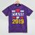 Class Of 2019 Graduation Senior High School College Mineral Wash Tshirts Mineral Purple