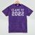 Class Of 2022 Senior Graduation Student Mineral Wash Tshirts Mineral Purple