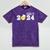 Class Of 2024 Senior Softball Player Graduation Mineral Wash Tshirts Mineral Purple