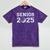 Class Of 2025 Golf Senior Golfing Graduation Graduate Men Mineral Wash Tshirts Mineral Purple