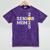 Class Of 2025 Softball Mom Senior Graduation Graduate Women Mineral Wash Tshirts Mineral Purple