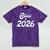 Class Of 2026 Graduation School Spirit Her Senior Class Mineral Wash Tshirts Mineral Purple