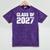 Class Of 2027 High School College Graduation Reunion T-Shirt Mineral Wash Tshirts Mineral Purple