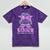 Class Of 2027 Senior Coquette Bow Messy Hair 26 Graduation Mineral Wash Tshirts Mineral Purple