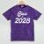 Class Of 2028 Shirt Graduation Him Her Senior Class Mineral Wash Tshirts Mineral Purple