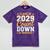 Class Of 2029 Count Down Fun First Day 8th Grade Graduation Mineral Wash Tshirts Mineral Purple