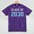 Class Of 2030 Graduation T-Shirt Mineral Wash Tshirts Mineral Purple