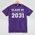 Class Of 2031 Future Kindergarten Graduation Sign Shirt Mineral Wash Tshirts Mineral Purple