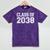 Class Of 2038 First Day Of Pre-k Graduation 2038 Preschool Mineral Wash Tshirts Mineral Purple