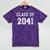 Class Of 2041 Graduation School Future Graduate Mineral Wash Tshirts Mineral Purple