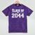 Class Of 2044 Grow With Me First Day Of School Graduation Mineral Wash Tshirts Mineral Purple