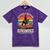 Classic Western Nostalgia Cowboy Sunset Mineral Wash Tshirts Mineral Purple