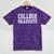 College Graduate Shirt Graduation Tee Distressed Mineral Wash Tshirts Mineral Purple
