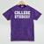 College Stud Student For Men Women Graduation Day Mineral Wash Tshirts Mineral Purple