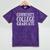 Community College Graduate- Makes a Great Graduation Mineral Wash Tshirts Mineral Purple