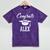 Congrats 2018 Alex College High School Graduation Mineral Wash Tshirts Mineral Purple
