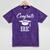 Congrats 2018 Eric College High School Graduation Mineral Wash Tshirts Mineral Purple