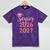 Coquette Pink Bow Flowers Senior 2026 2027 Graduation Mineral Wash Tshirts Mineral Purple