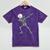 Dabbing Skeleton Nurse Halloween Graduation Mineral Wash Tshirts Mineral Purple