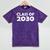 Distressed Graduation Class Of 2030 Mineral Wash Tshirts Mineral Purple