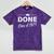 Done Class Of 1974 50th Reunion Graduation Classmate College Mineral Wash Tshirts Mineral Purple