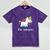 Ew People Unicorn Lover Introvert Rainbow Unicorn Mineral Wash Tshirts Mineral Purple