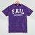 Fail University School College Joke Humor Graduation Mineral Wash Tshirts Mineral Purple