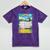 Frutiger Aero Aesthetic Rainbow Glitch Art Premium Tri-Blend Mineral Wash Tshirts Mineral Purple