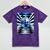 Frutiger Aero Aesthetic Tech Checkered Room Orb Sky Mineral Wash Tshirts Mineral Purple