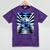 Frutiger Aero Aesthetic Tech Checkered Room Orb Sky Raglan Baseball Tee Mineral Wash Tshirts Mineral Purple