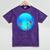 Frutiger Aero Aesthetic Tech Orb Fishes Raglan Baseball Tee Mineral Wash Tshirts Mineral Purple
