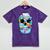 Frutiger Aero Aesthetic Tech Skull Computer Fishes Mineral Wash Tshirts Mineral Purple