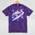 Frutiger Aero Y2K Chrome Dolphin Mineral Wash Tshirts Mineral Purple