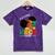 Future HBCU Grad History Girl Graduation HBCU Kids Mineral Wash Tshirts Mineral Purple
