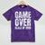 Game Over Class Of 2019 Graduation Senior T-Shirt Mineral Wash Tshirts Mineral Purple