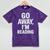 Go Away I'm Reading Book Lover Bookworm Introvert Sarcastic Mineral Wash Tshirts Mineral Purple