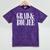 Grad And Boujee Graduation High School College Fun Mineral Wash Tshirts Mineral Purple