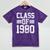 Graduation Class 1980 Mineral Wash Tshirts Mineral Purple