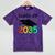 Graduation Class Of 2035 Hand Prints Space Pre-K -12th Grade Mineral Wash Tshirts Mineral Purple